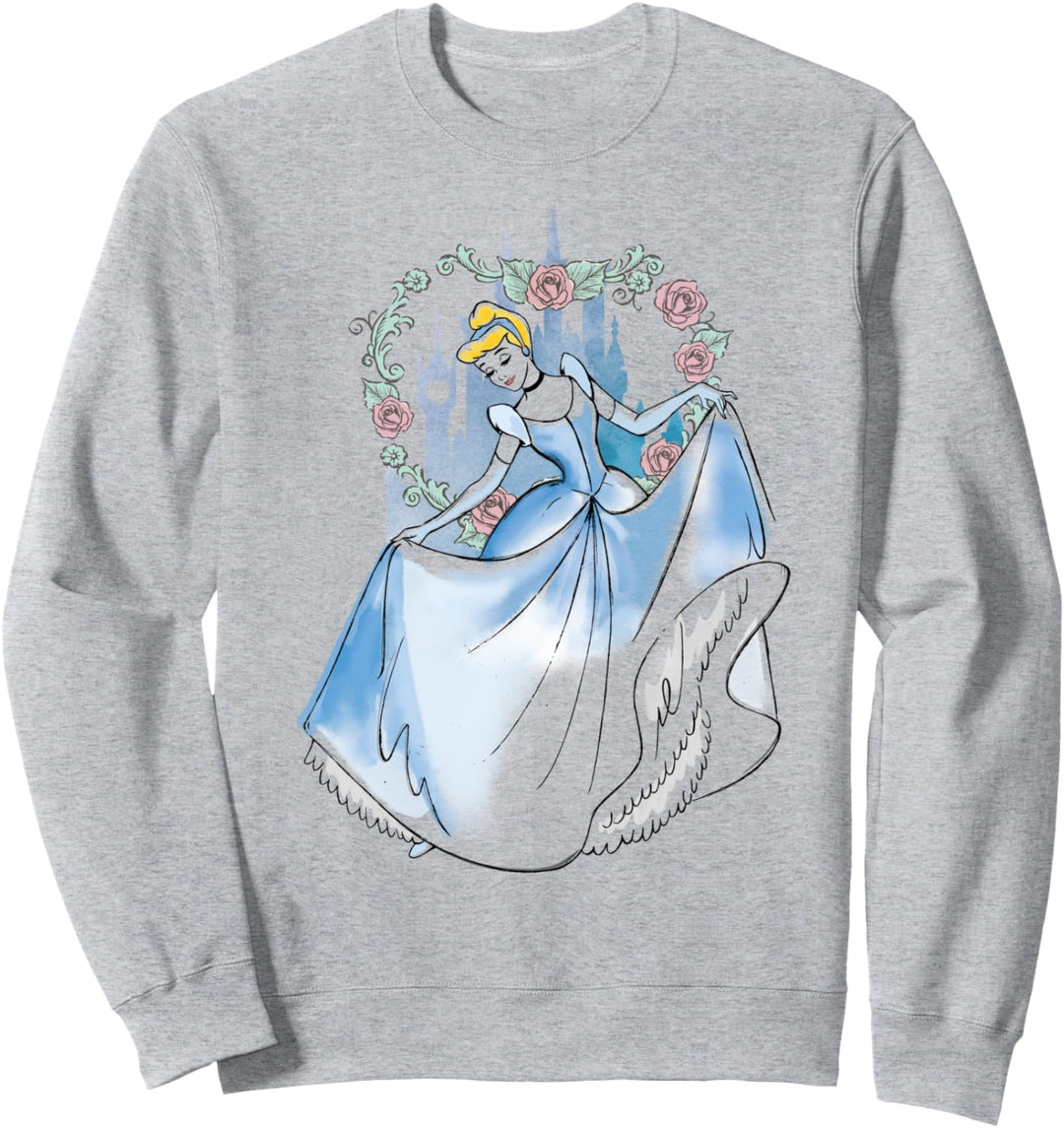 Disney Cinderella Watercolor Dancing Portrait Sweatshirt