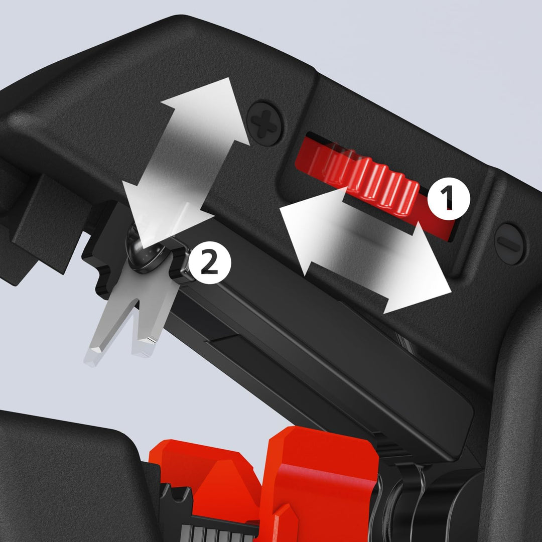 KNIPEX Tools 1262180 Abisolierzange, automatisch, 10-24 AWG 7.25, 7.25