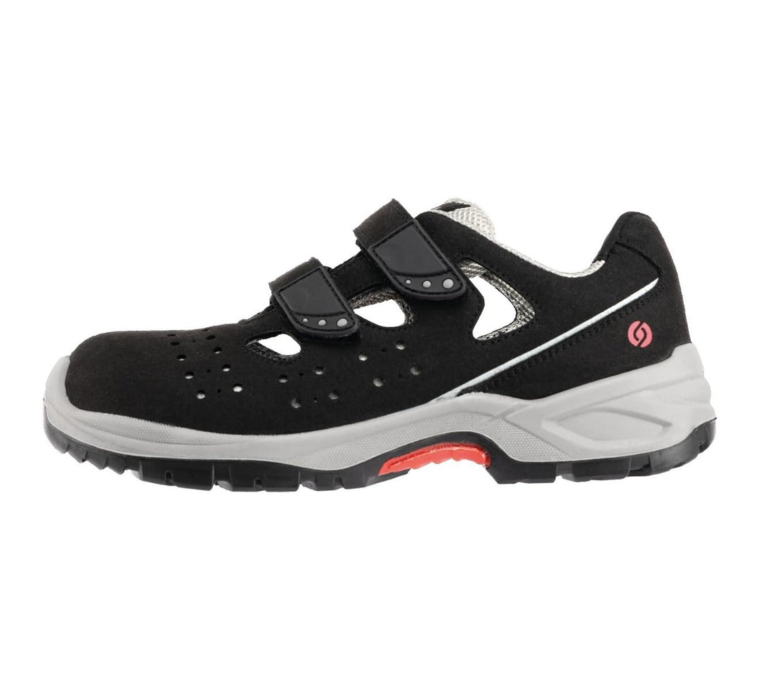 BAAK Sicherheitssandalen S1P "Hardy" Industrial - Go&amp;Relax. 1 Stück. 43. Schwarz/Weiss. 7227N 43 EU,