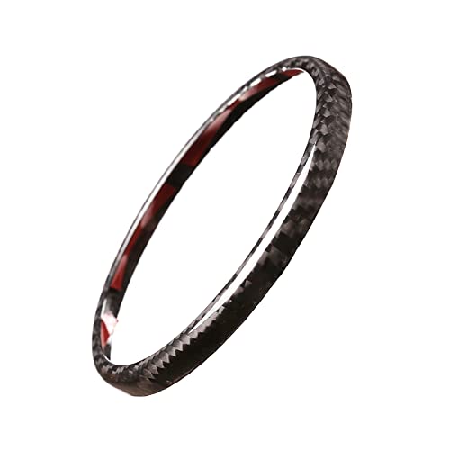 Palumma Kohlefaser Auto Hintere Logo Dekoration Abdeckung Ring Trim Hood Emblem Ring Auto Dekorative