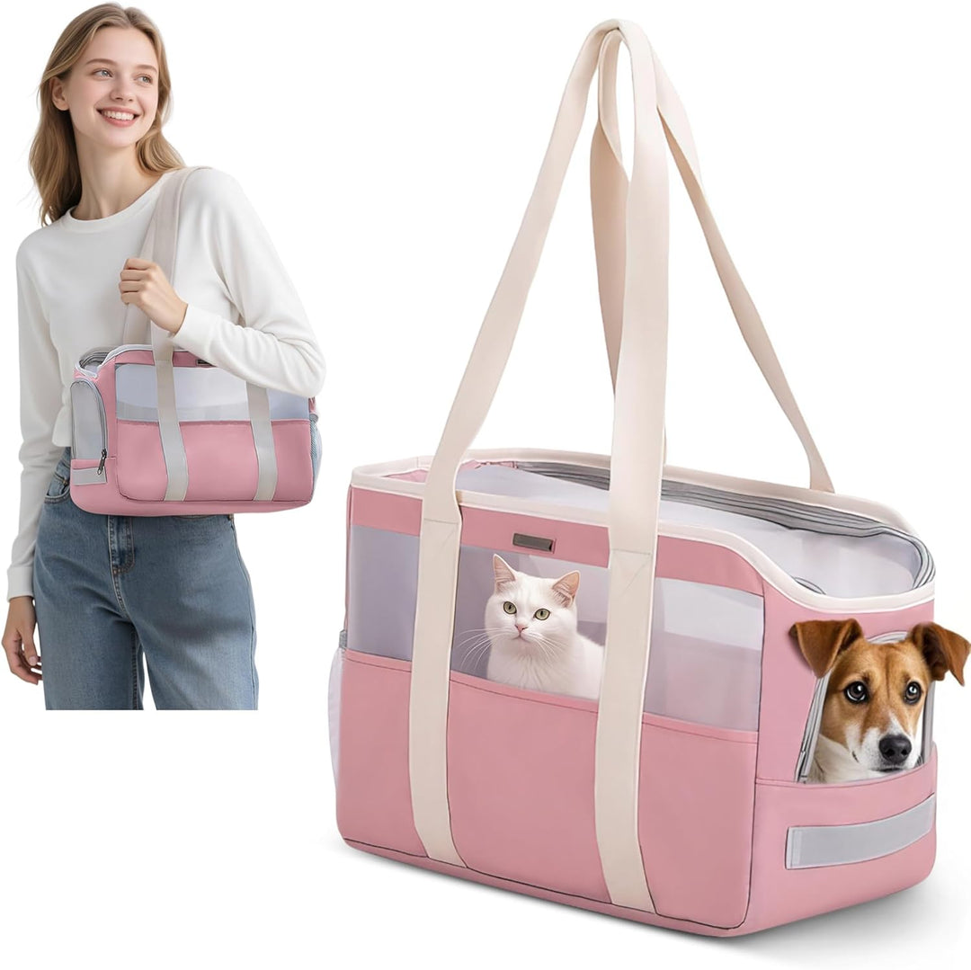 ALLSOPETS Hundetragetasche Haustier Tragetasche für Hunde und Katzen Atmungsaktiv Hundetasche mit He
