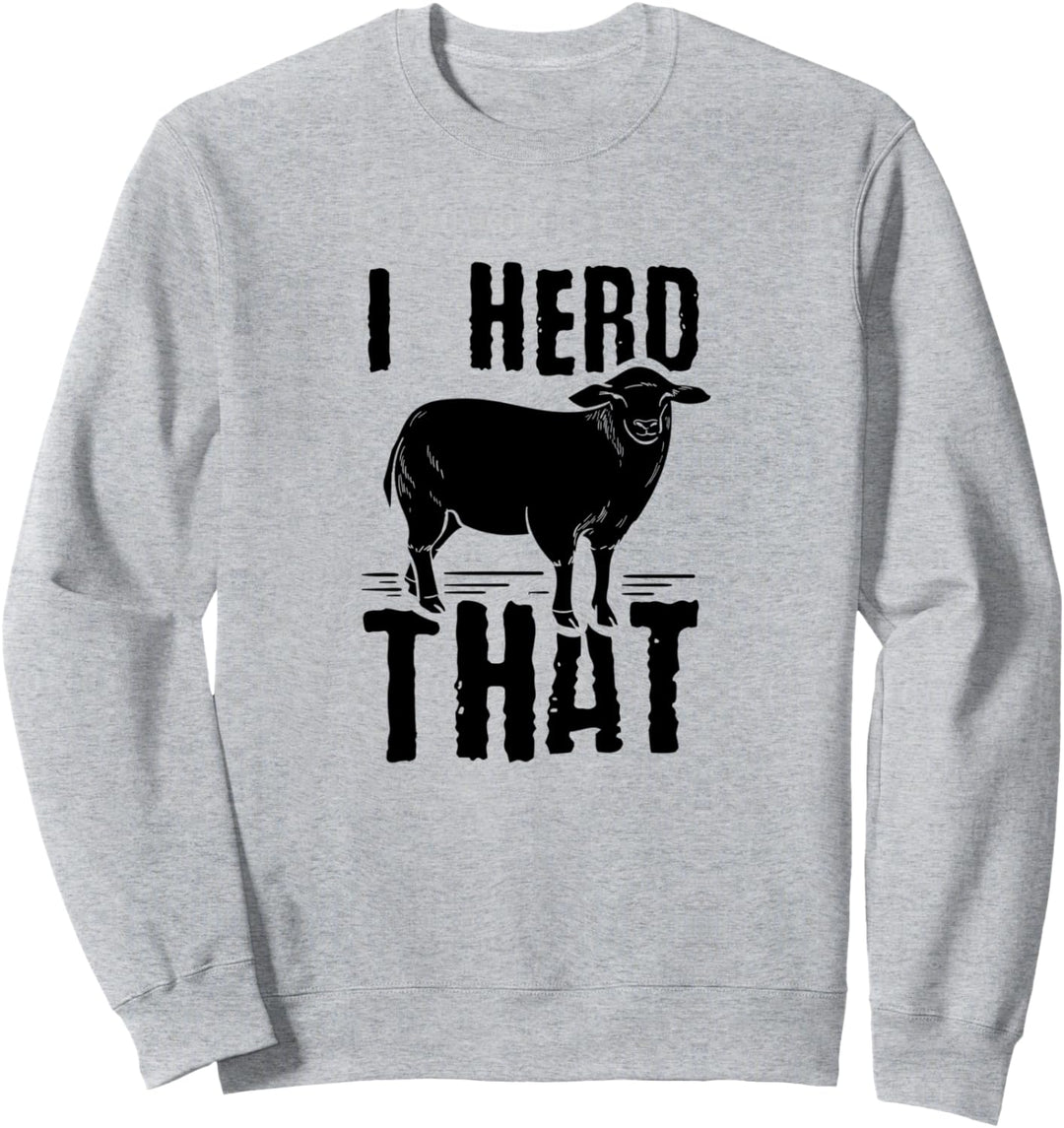 Herde Der ironische Landwirt Kuh Landwirtschaft Sweatshirt