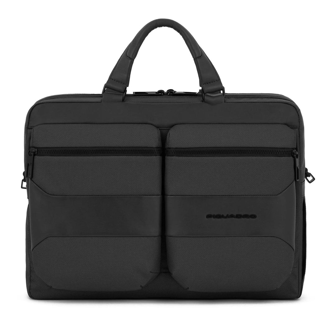 PIQUADRO Male/Female/Unisex Gio Laptop-Ordner 15,6 Zoll, Schwarz