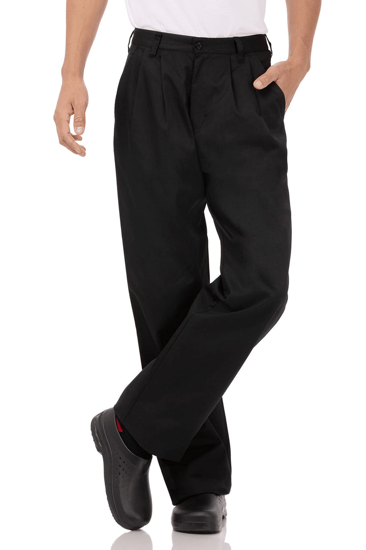 Chef Works Herren Basic Chef Hose, Schwarz, 32, 32
