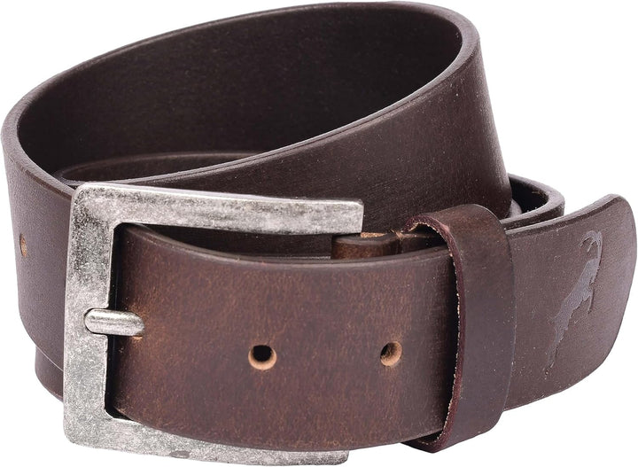 hodalump Jeans Gürtel Herren & Damen - Grösse kürzbar - Ledergürtel Braun - Edler Gürtel Herren mit