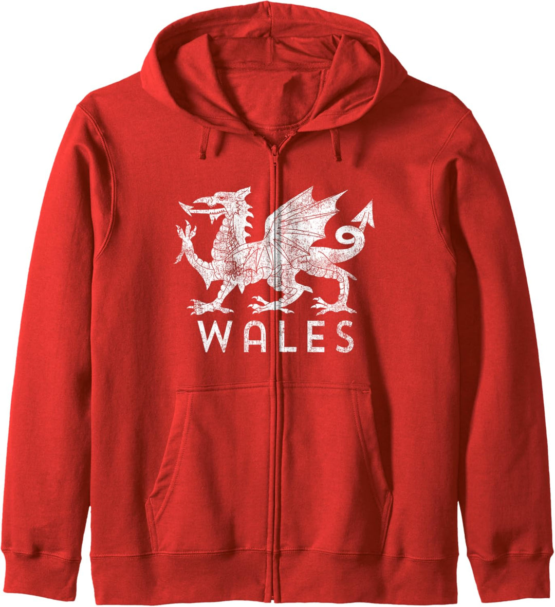 Rugby Welsh Tshirt Red Dragon Flag of Wales Kapuzenjacke