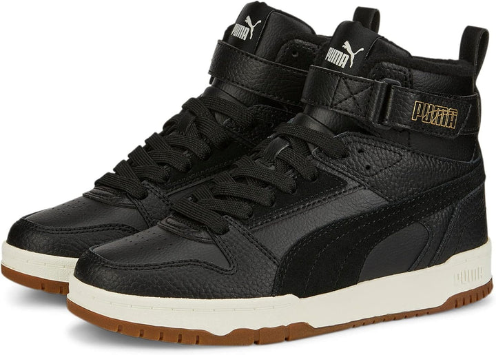 PUMA Unisex Kinder Rbd Game WTR Jr Sneaker 37.5 EU Puma Black Puma Black Puma Team Gold, 37.5 EU Pum