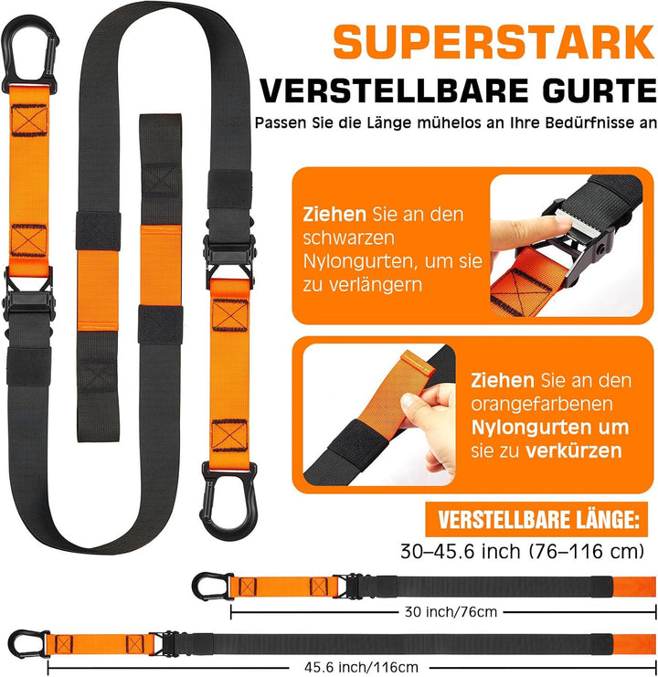 Fitense Schlingentrainer für Zuhause, Sling Trainer für Ganzkörpertraining, Slingtrainer Bänder für
