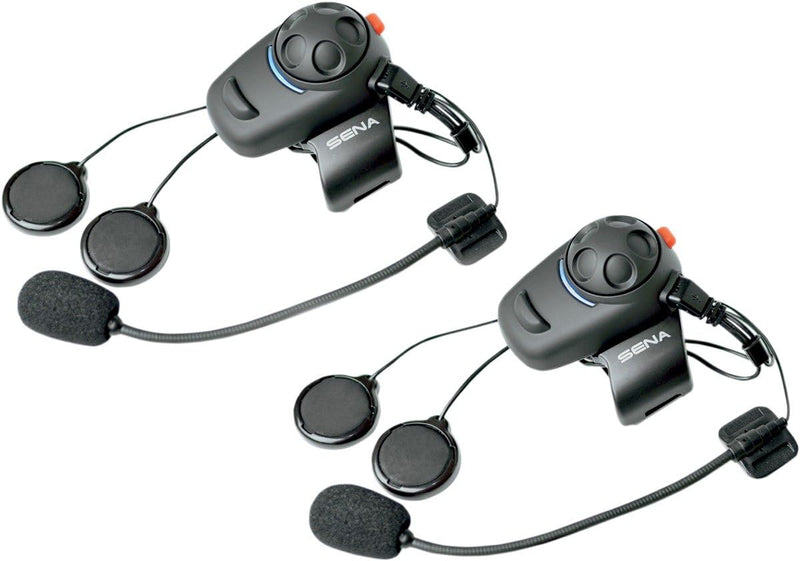 Sena SMH5D-01 Bluetooth-Headset und Gegensprechanlage für Roller und Motorräder, Doppelpack 2 Stück,