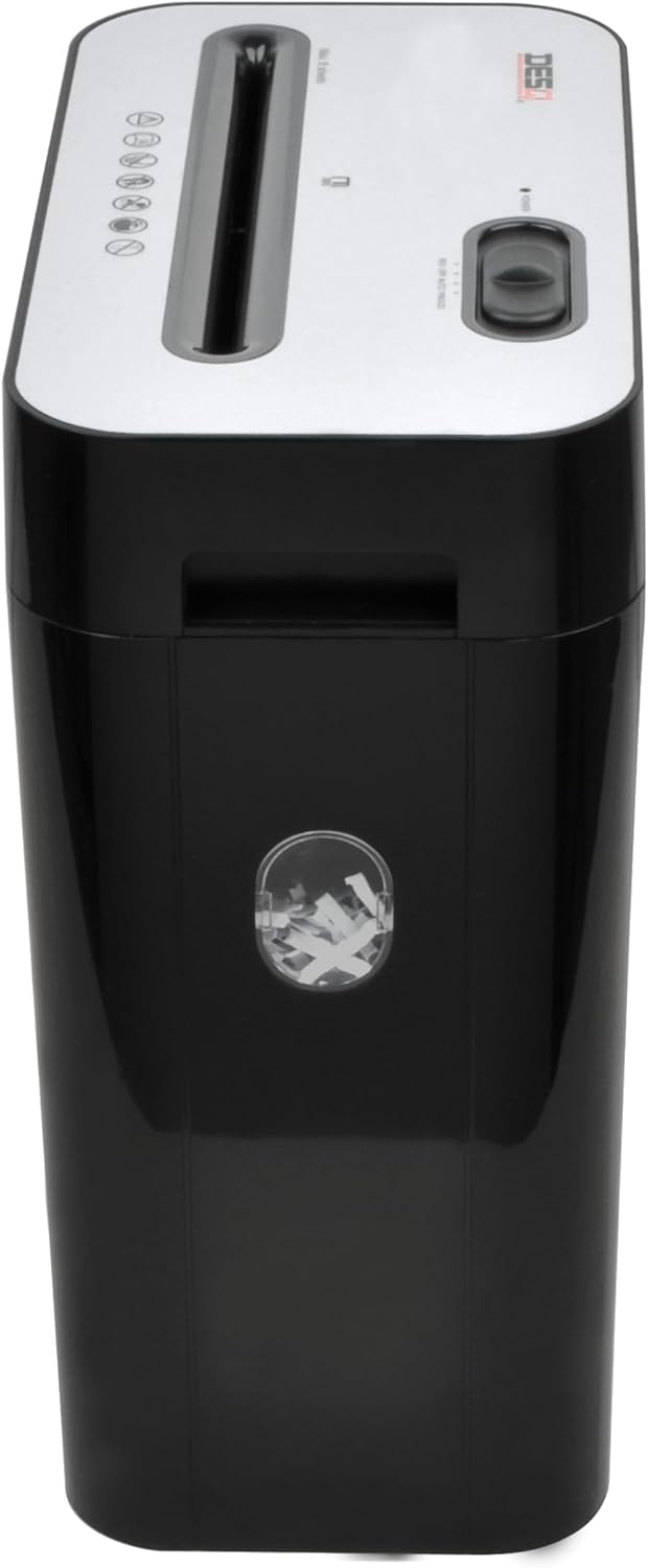 DESQ® Aktenvernichter | 10 Blatt | 4 x 29 mm | P-4 | 18 Liter | Hohe Schreddergeschwindigkeit