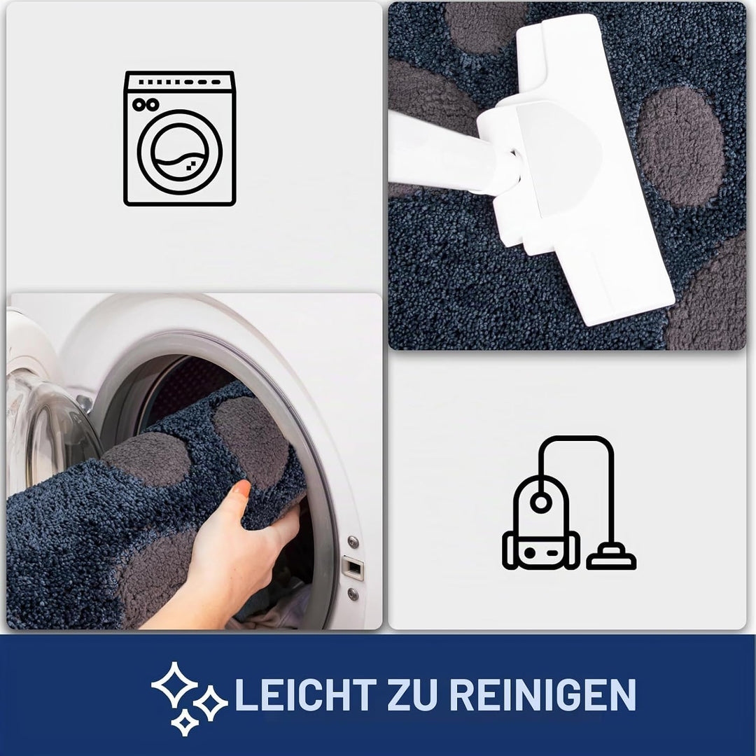 FCSDETAIL Schmutzfangmatte waschbar 84 x 150 cm, Fussmatte Innen, absorbierend Fussmatte, rutschfest
