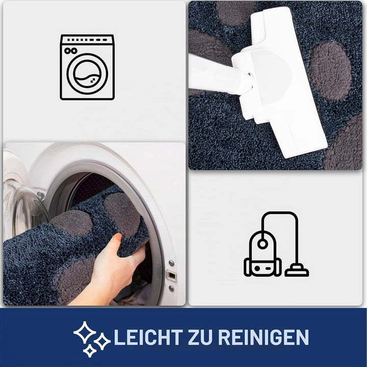 FCSDETAIL Schmutzfangmatte waschbar 84 x 150 cm, Fussmatte Innen, absorbierend Fussmatte, rutschfest