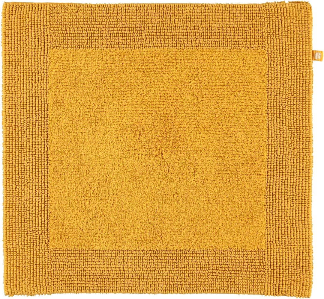 RHOMTUFT Prestige Badvorleger, 100% Baumwolle, 348 Curry, 60 x 60 cm, WC-Vorleger ohne Passform 60 x