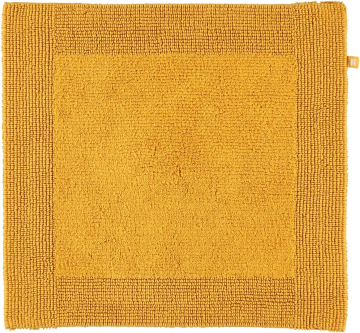 RHOMTUFT Prestige Badvorleger, 100% Baumwolle, 348 Curry, 60 x 60 cm, WC-Vorleger ohne Passform 60 x