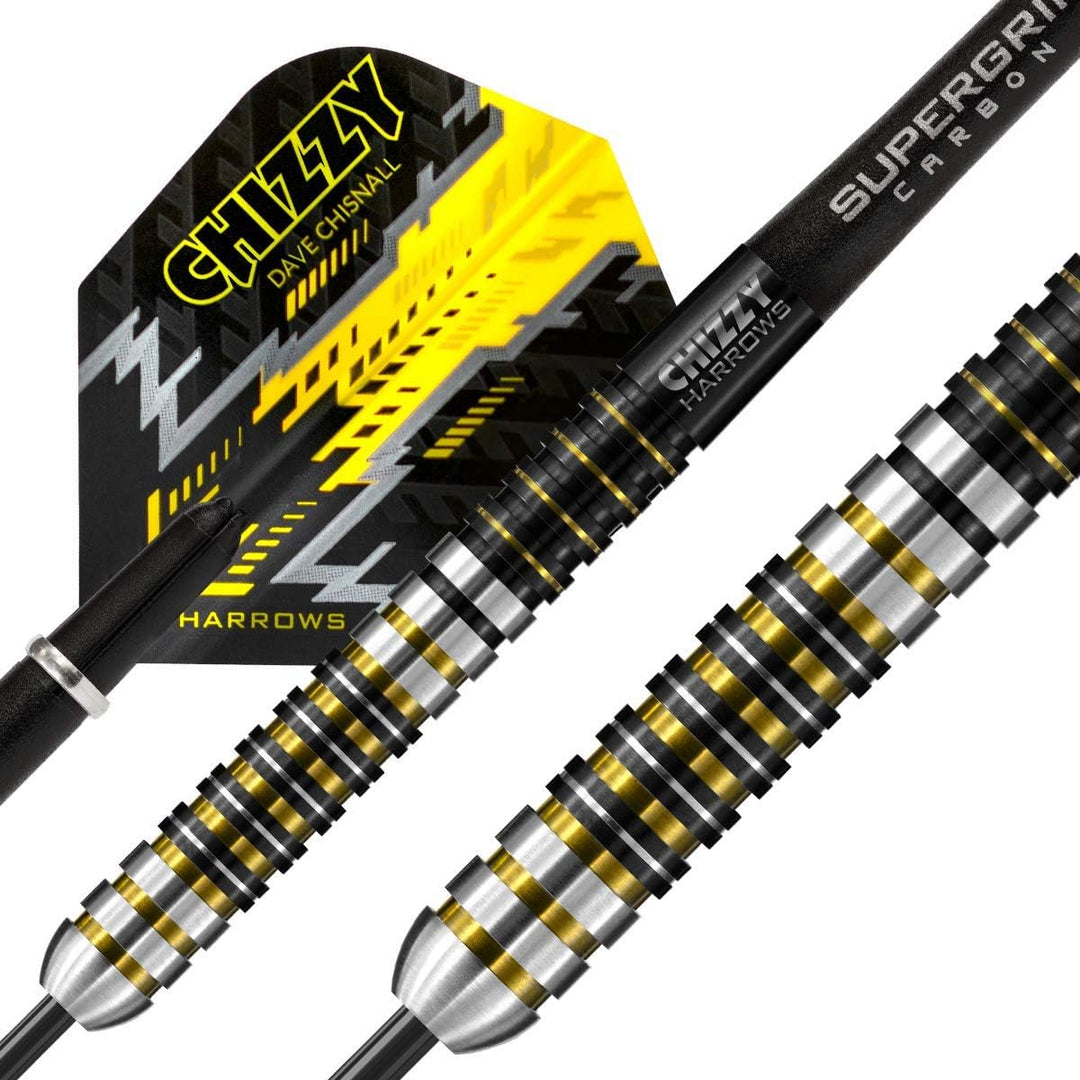 Harrows Steel Darts Dave Chisnall Chizzy 90% Tungsten Steeltip Dart Steeldart 22 Gramm, 22 Gramm
