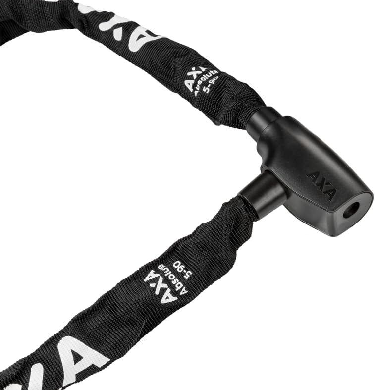 AXA Absolute 5-90 Kettenschloss – Länge 90 cm – Sicherheitsstufe 7 – Stahlglieder 5 mm – Hohe Sicher
