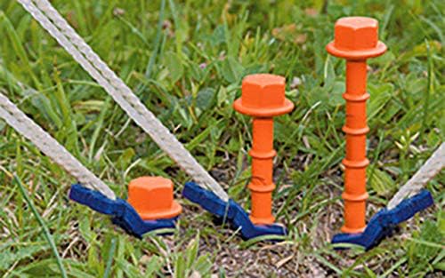 Peggy Peg Fix & Go/Peg & Stop Markisenset Schraubhering normal 20 cm, 12er Set Bundle mit Schraubher