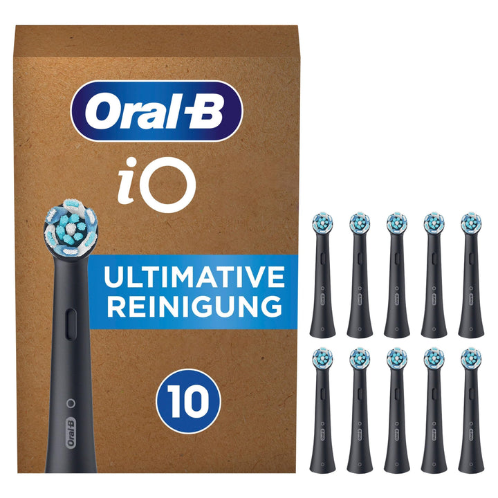 Oral-B iO Ultimative Reinigung Aufsteckbürsten für elektrische Zahnbürste, 10 Stück, ultimative Zahn