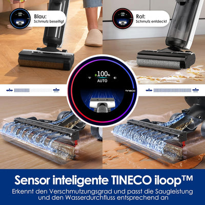 Tineco Floor ONE S5 PRO 2 Smarter und kabelloser Nass-Trocken-Staubsauger und Wischmopp für Harte Bö