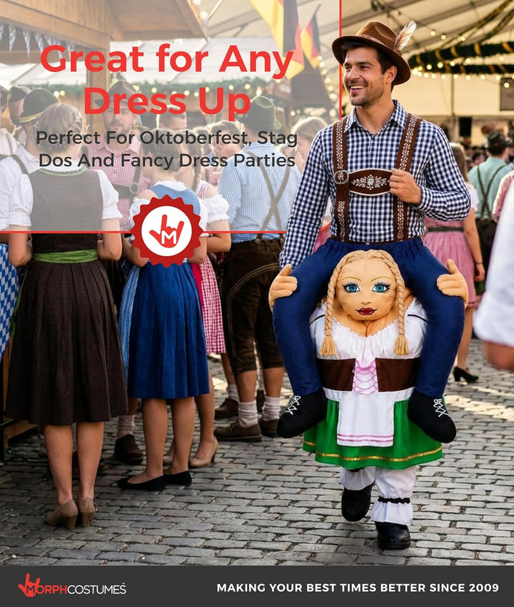 Morph MCPBGB Huckepack Kostüm Costumes, Oktoberfest, Einheitsgrösse, Oktoberfest