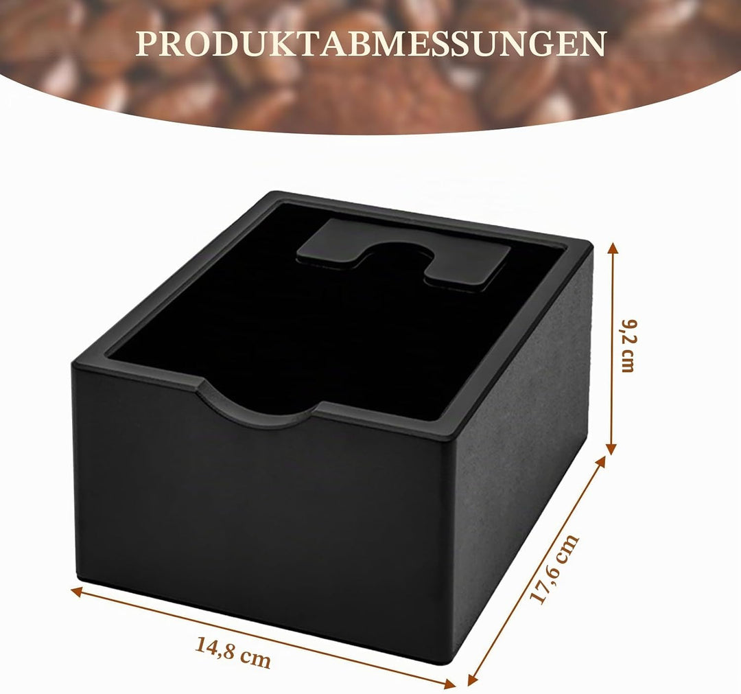 Abklopfbehälter für Siebträger,Kaffeesatz Abschlagbehälter, Abklopfbehälter mit grösserem Fassungsve