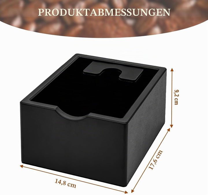 Abklopfbehälter für Siebträger,Kaffeesatz Abschlagbehälter, Abklopfbehälter mit grösserem Fassungsve
