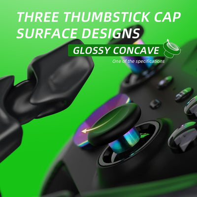 eXtremeRate 13 in 1 Metall Tasten Set für Xbox Elite Series 2 Controller, Megnetic Thumbsticks/D-Pad