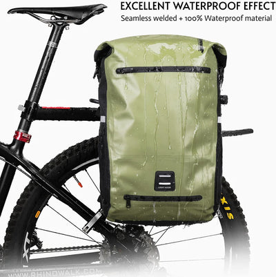 BAIGIO 3 in 1 Fahrradtasche für Gepäckträger Wasserdicht Multifunktion Gepäckträgertasche 22-25L Fah