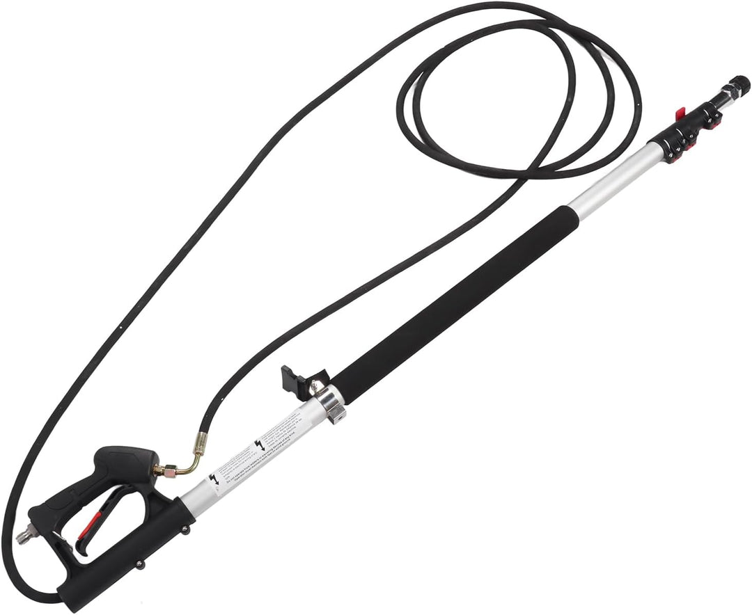 6,33 M Teleskop-Hochdruckreinigerstab, 5 Abschnitte, Einziehbare Dachrinnenreinigungswerkzeuge, Verl