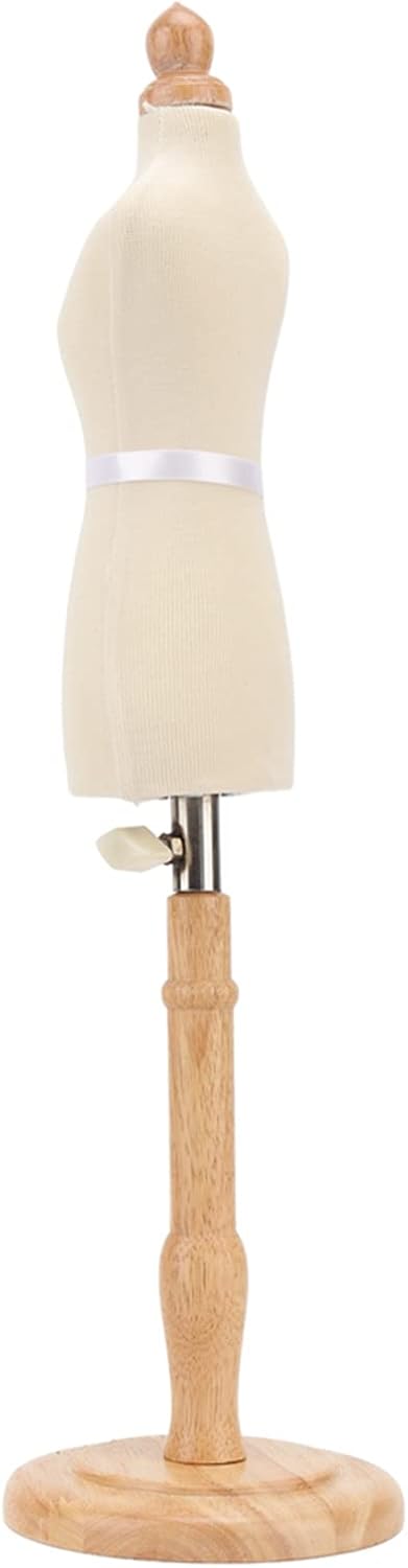 Weibliche Mannequin Torso Kleiderform Buchenholz mit Holzsockel Langlebige Professionelle NäH-Kleide