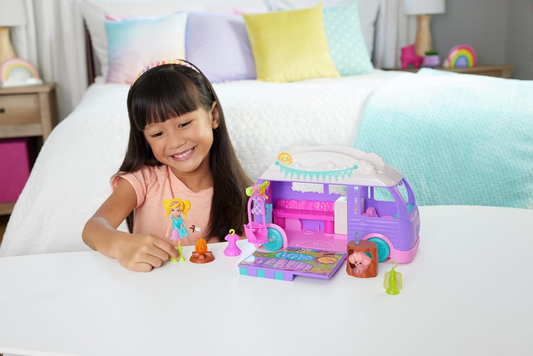 Polly Pocket Caravan Fun Spielset, 4Y+, JCC32