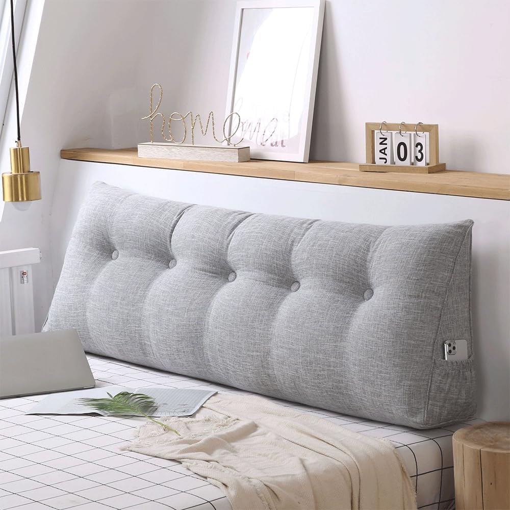 OHMG Rückenkissen, Lesekissen für Bett und Sofa, 200cm-Komfortables Wandkissen Bett, Bietet Optimale