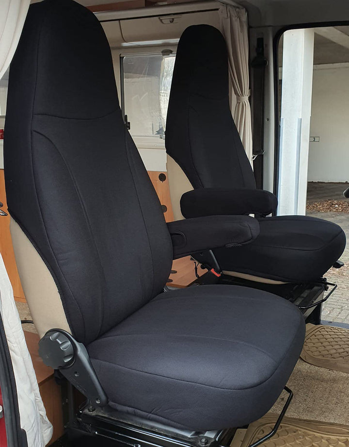 BREMER SITZBEZÜGE Mass Piloten Schonbezüge Sitzbezüge kompatibel mit Wohnmobil Camper Ducato Fahrer