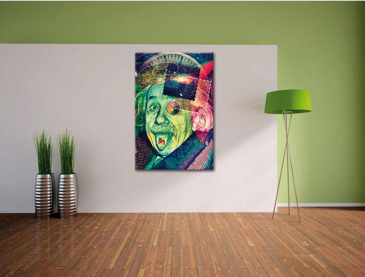 Einsteins secret Leinwandbild Bild auf Leinwand, XXL riesige Bilder fertig gerahmt mit Keilrahmen, K