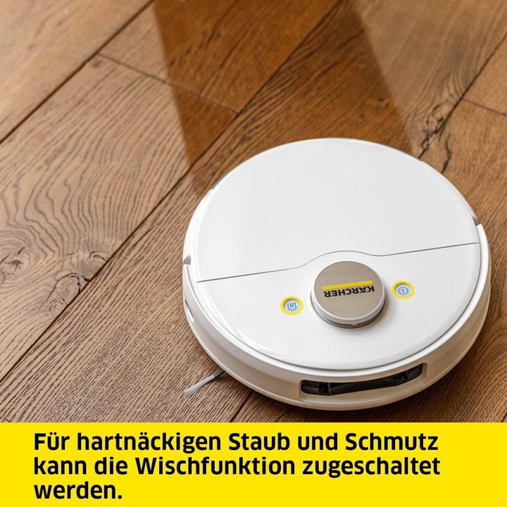 Kärcher Saugroboter RCV 5 mit Wischfunktion, App-Steuerung, LiDAR-Laser-Navigation, Dual-Laser und K