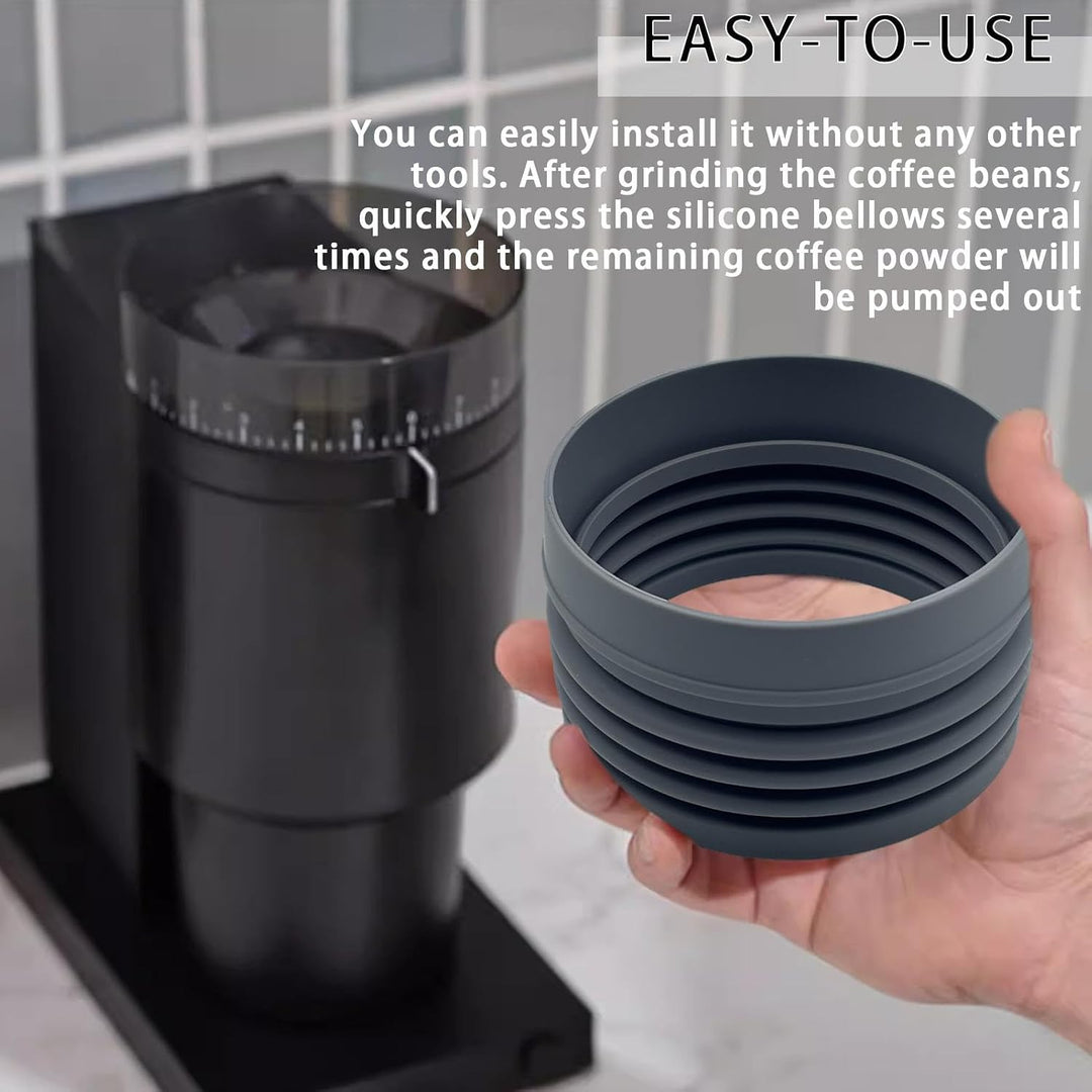 Espreso Kaffeemühle für eine Portion, Blasebalg, Silikon-Kaffee-Blasebalg, lebensmittelechter Siliko