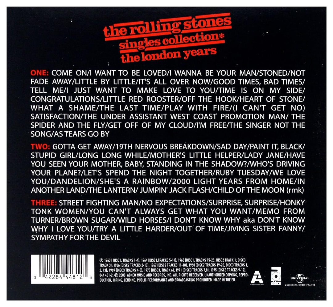 Singles Collection - The London Years, Audio-CD