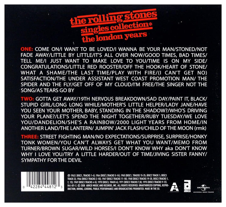 Singles Collection - The London Years, Audio-CD