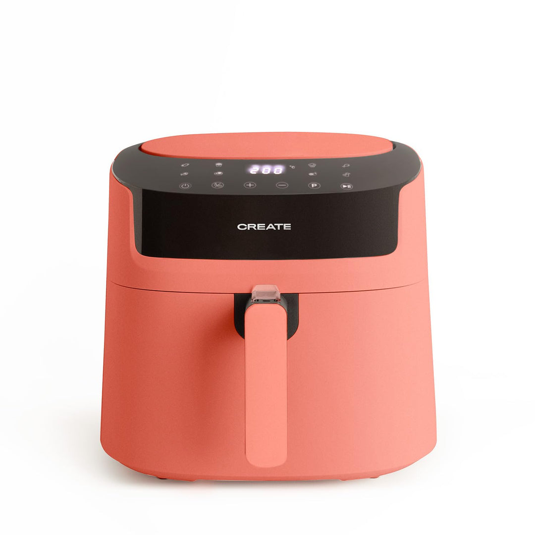 CREATE/FRYER AIR PRO LARGE/Heissluftfritteuse 6.2L Terrakotta/Mit Timer, Monitor LCD, praktisch, ein