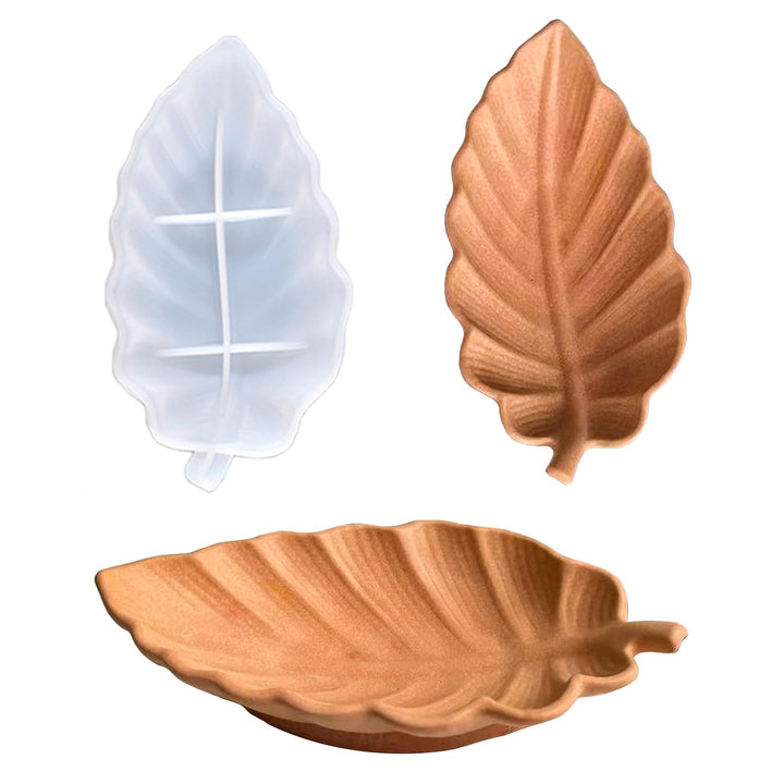 Wehous Harz-Tablett-Formen, Blatt-Tablett, Silikonharzform, unregelmässiger Schmuck, Teller, Kerzenh