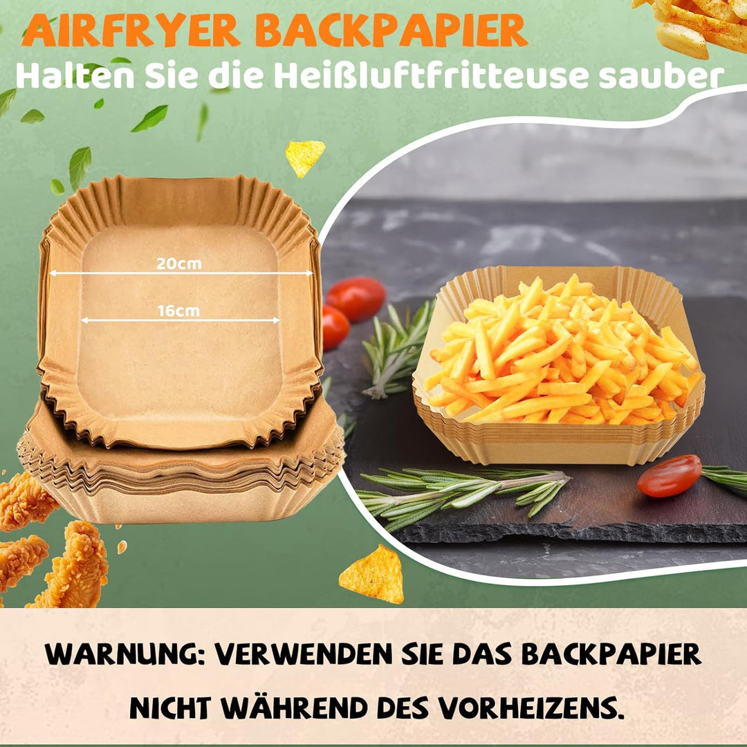 Airfryer Zubehör für Chefman 3,75 l, Tefal Easy Fry Compact 3 L, Philips Essential 4,1L, 11 Stück He
