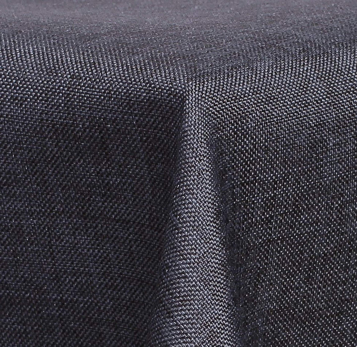 Textil Tischdecke - Leinen Optik - wasserabweisend Eckig 130x300 (Anthrazit, ca. 130 x 300 cm) Anthr