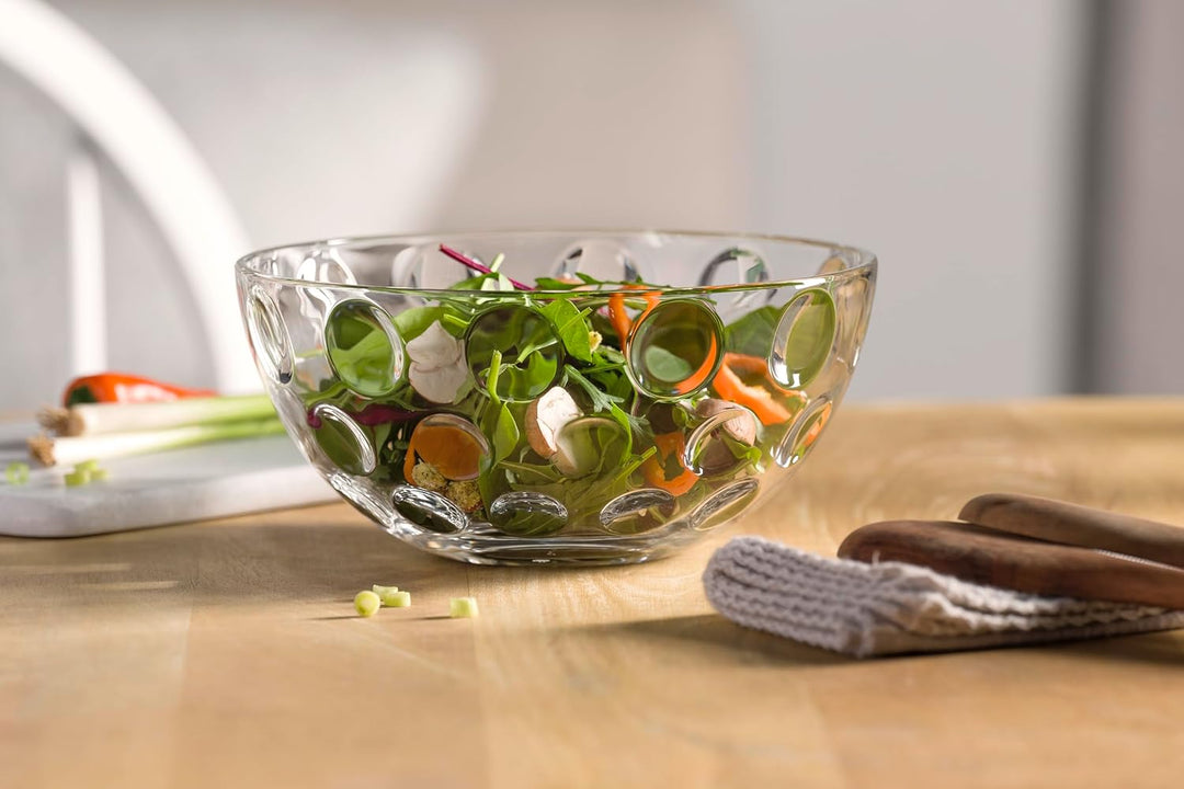 LEONARDO HOME CUCINA OPTIC Schalenset • 5 tlg. Set • Strukturierte Glasschalen im klaren Design • Pa