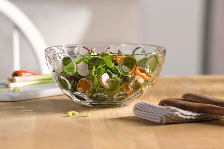 LEONARDO HOME CUCINA OPTIC Schalenset • 5 tlg. Set • Strukturierte Glasschalen im klaren Design • Pa