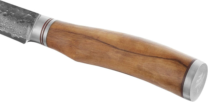Wakoli Olive HS Serie Damastmesser Allzweckmesser 12,50 cm Klinge extrem scharf aus 67 Lagen I Damas