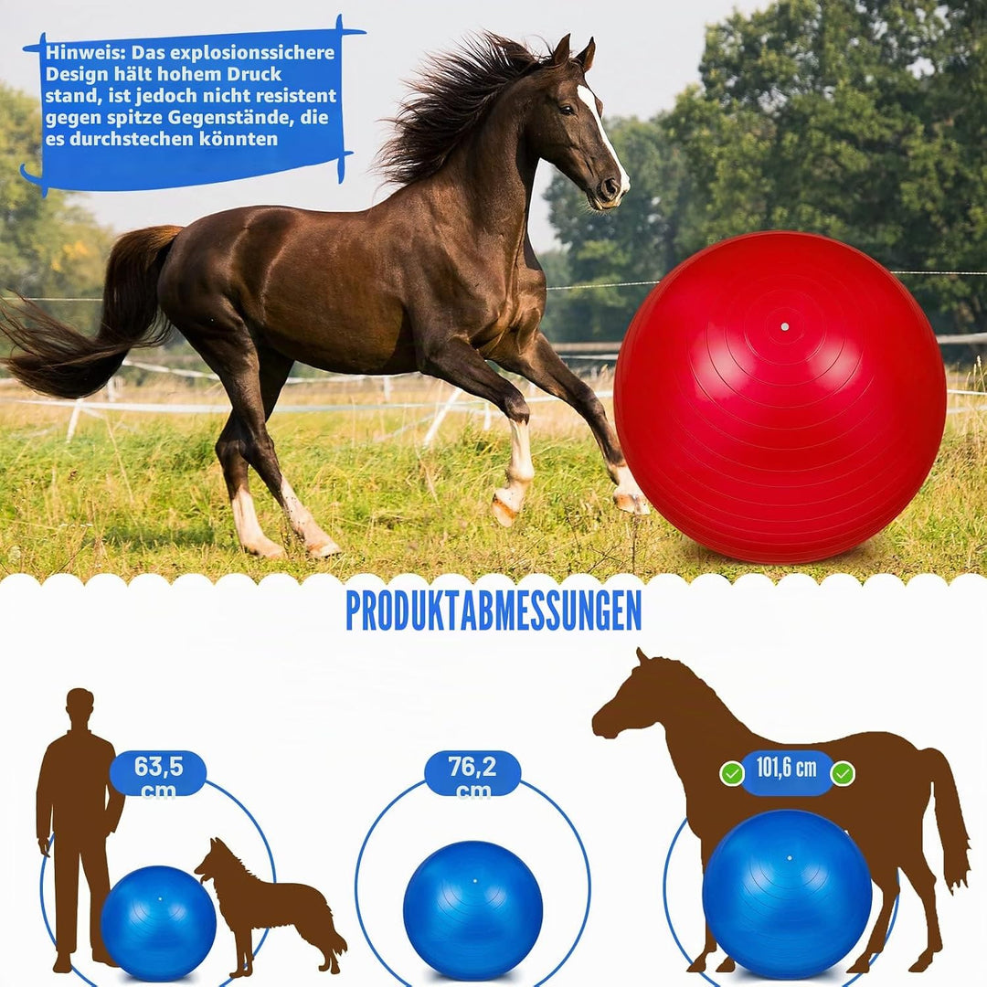 2 Stück 101.6 cm Pferdeball zum Spielen, grosser Pferdeball, grosser Herding Ball für Pferde, Anti-P