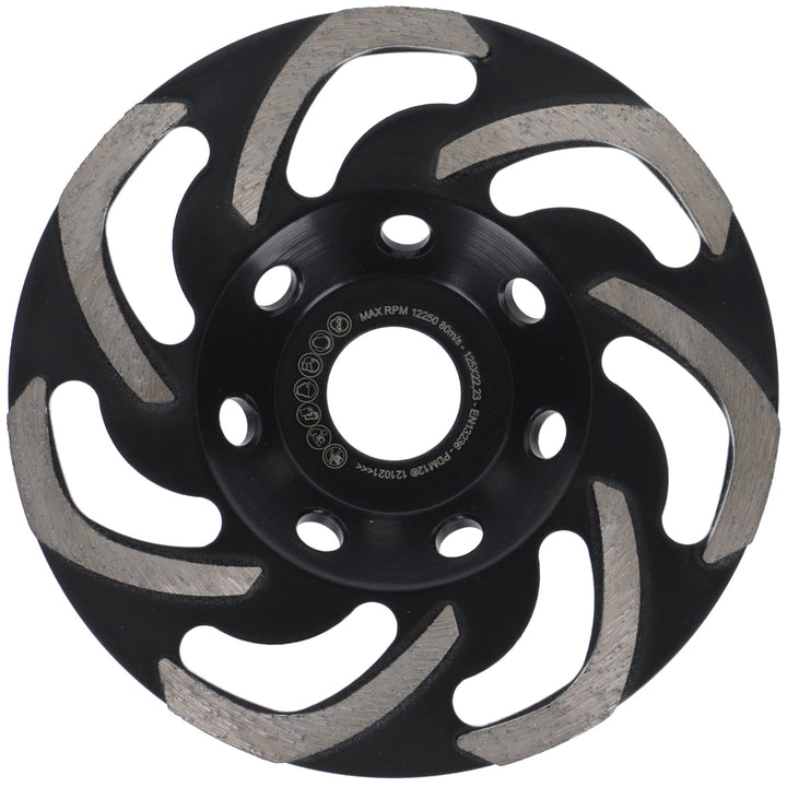 PRODIAMANT Diamant-Schleiftopf 125mm ST10 grobe Körnung für Flex Kleber, Fliesenkleber, Beton, Estri