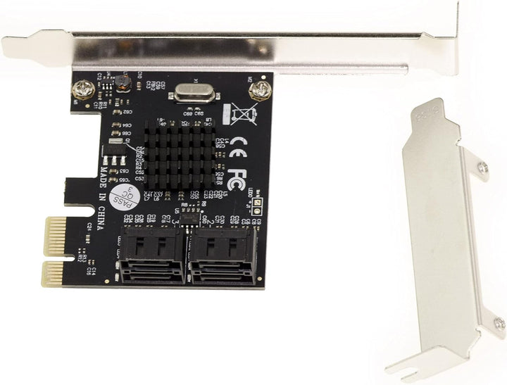 Chipsatz Marvell 88SE9215 PCIe 4 Ports SATA 3 6G – High+Low Profile