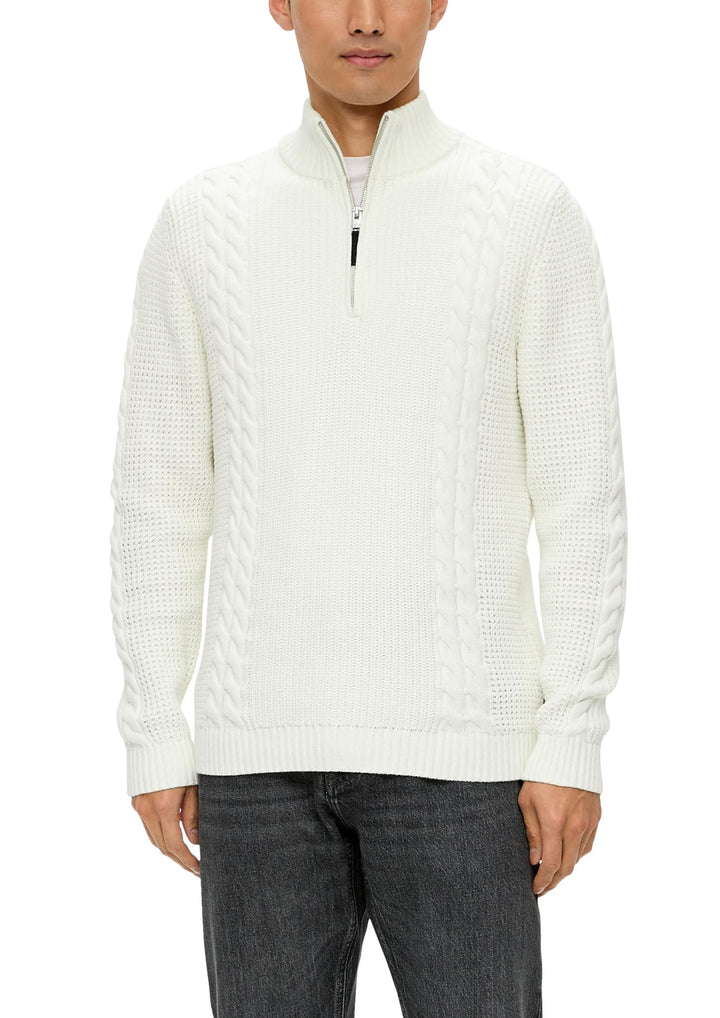 s.Oliver Troyer-Pullover mit Zopfmuster XXL 0240, XXL 0240