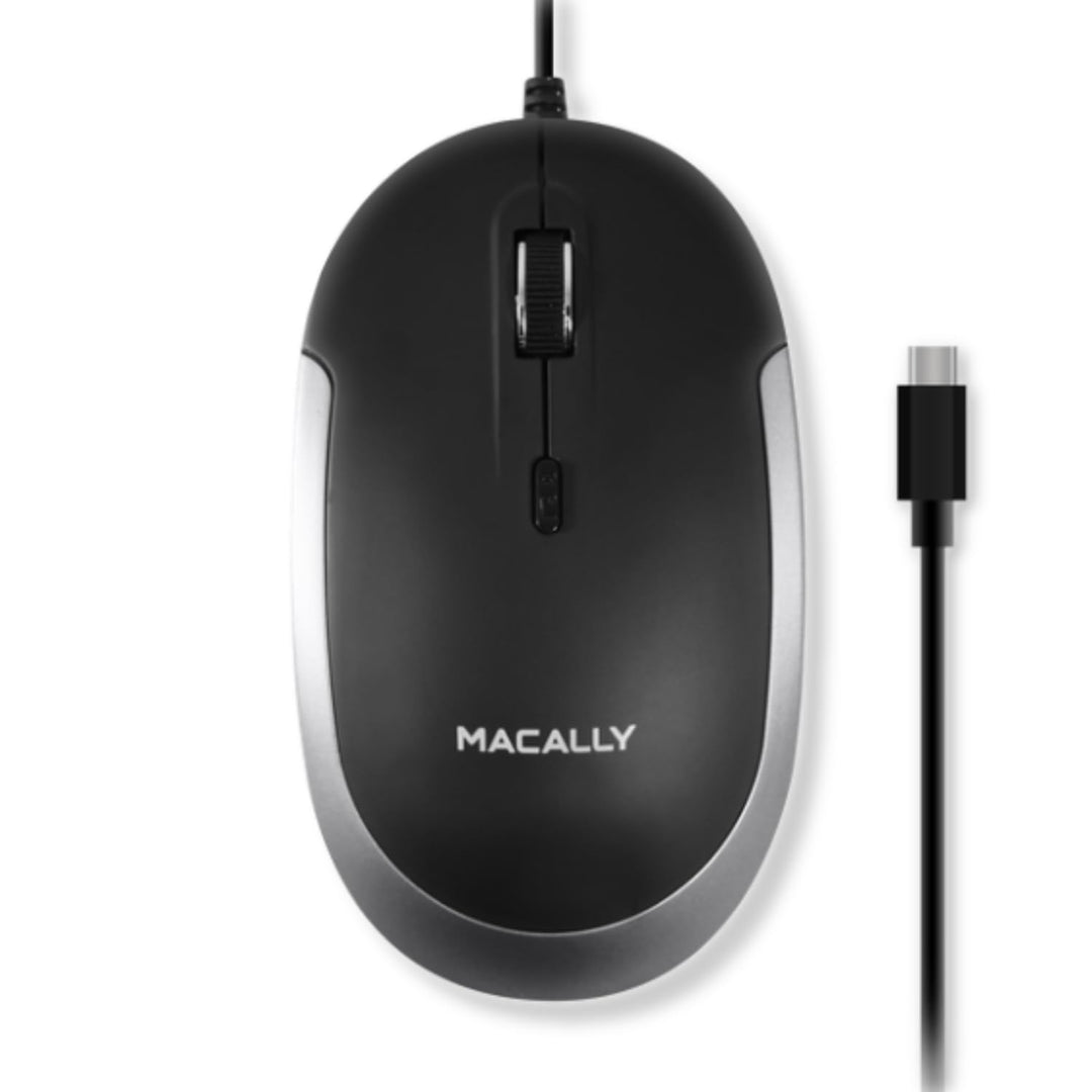 Macally USB-Typ-C-Maus – Schlankes & kompaktes Design – USB-C-Maus für MacBook Pro iMac PC usw. – Ei